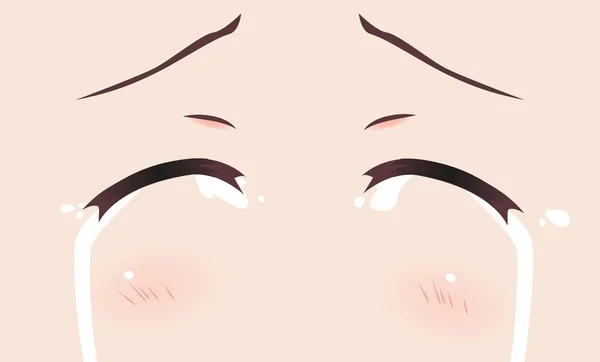 Les vrais yeux des filles anime (manga) — Image vectorielle