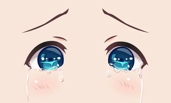 Los ojos reales de anime (manga) niñas — Archivo Imágenes Vectoriales