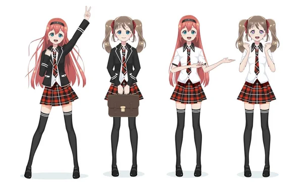 Etek güzel anime manga kız öğrenci