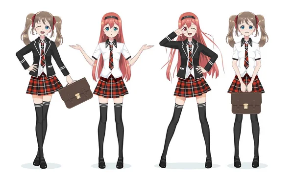 Etek güzel anime manga kız öğrenci