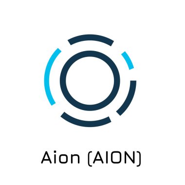 Aion (Aion). Vektör çizim Kripto sikke simge