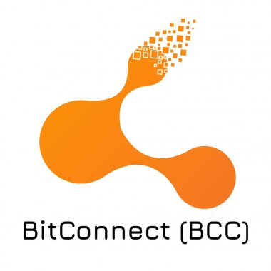 BitConnect (BCC). Vector illustration crypto coin clipart