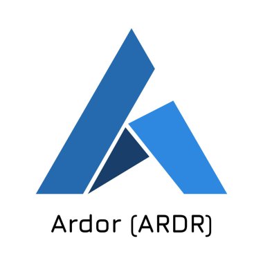 Şevk (Ardr). Vektör çizim Kripto sikke ICO