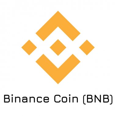 Binance sikke (Bnb). Vektör çizim Kripto co