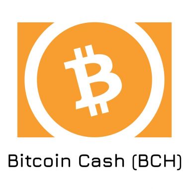 Bitcoin nakit (Bch). Vektör çizim Kripto co