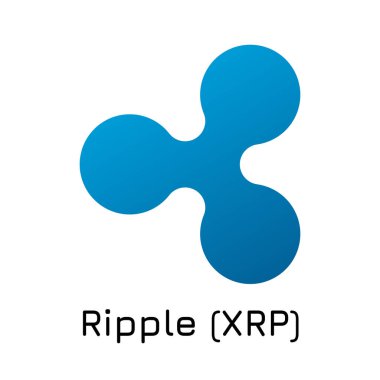 Dalgalanma (Xrp). Vektör çizim Kripto sikke ICO