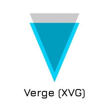 Eşiğinde (Xvg). Vektör çizim Kripto sikke simge