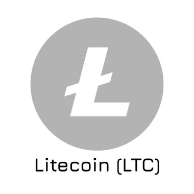 Litecoin (Ltc). Ben sikke vektör çizim Kripto