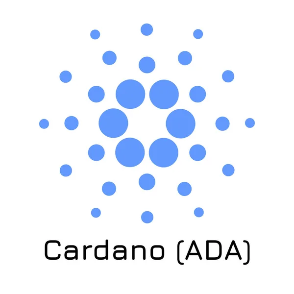 Cardano (ADA). Ilustração vetorial criptografia moeda ic — Vetor de Stock