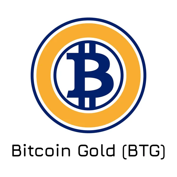 Bitcoin Gold (BTG). Illustration vectorielle crypto co — Image vectorielle