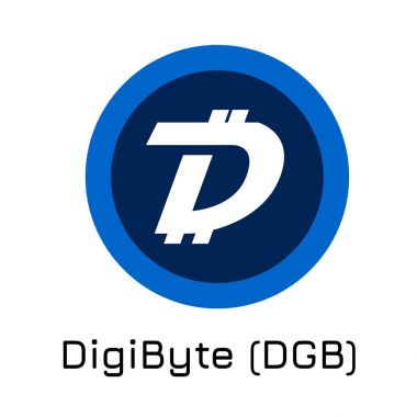 Digibyte (twaits). Ben sikke vektör çizim Kripto