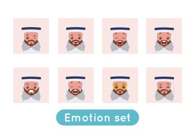 Avatar duygu ayarlayın. Arap Suudi işadamı