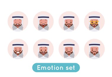 Avatar duygu ayarlayın. Arap Suudi işadamı