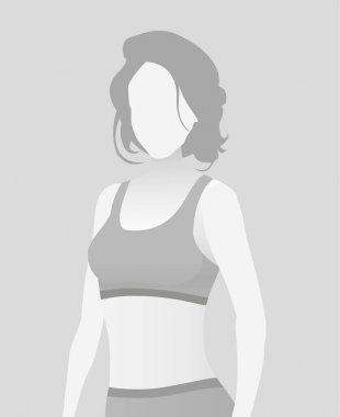 Varsayılan yer tutucu fitness eğitmeni bir T-shirt.