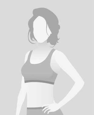 Varsayılan yer tutucu fitness eğitmeni bir T-shirt.