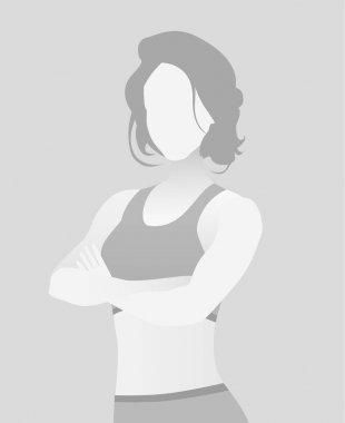 Varsayılan yer tutucu fitness eğitmeni bir T-shirt.