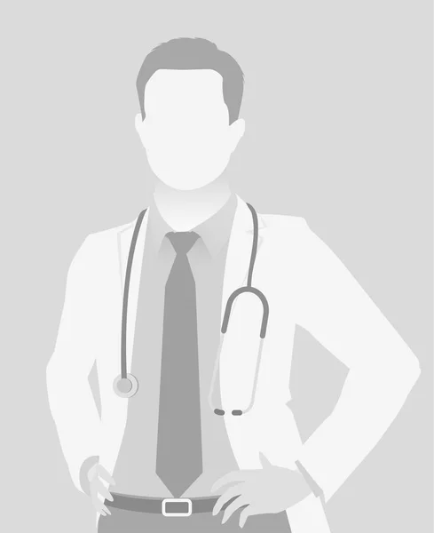 Retrato padrão do médico do placeholder do meio-comprimento —  Vetores de Stock
