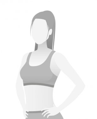 Varsayılan yer tutucu fitness eğitmeni bir T-shirt.