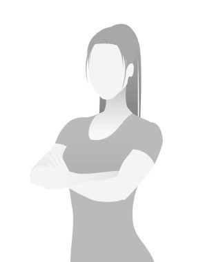 Varsayılan yer tutucu fitness eğitmeni bir T-shirt.