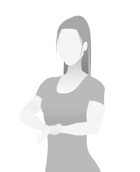 Default marcador de posición entrenador de fitness en una camiseta . — Vector de stock