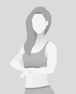 Varsayılan yer tutucu fitness eğitmeni bir T-shirt.