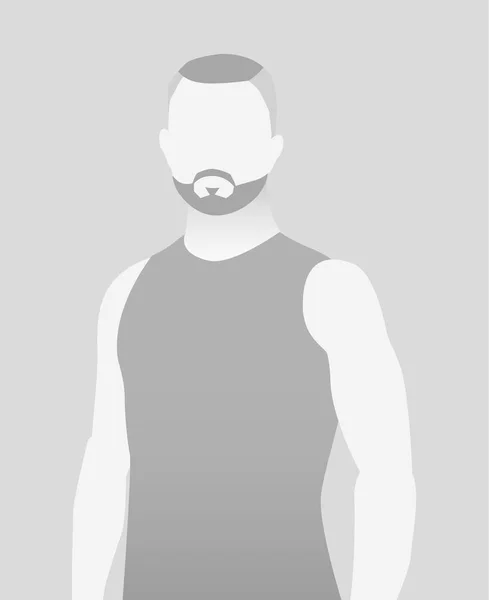 Standard-Platzhalter Fitnesstrainer im T-Shirt. — Stockvektor
