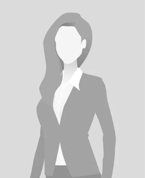 Default marcador de posición mujer de negocios de media longitud por — Vector de stock