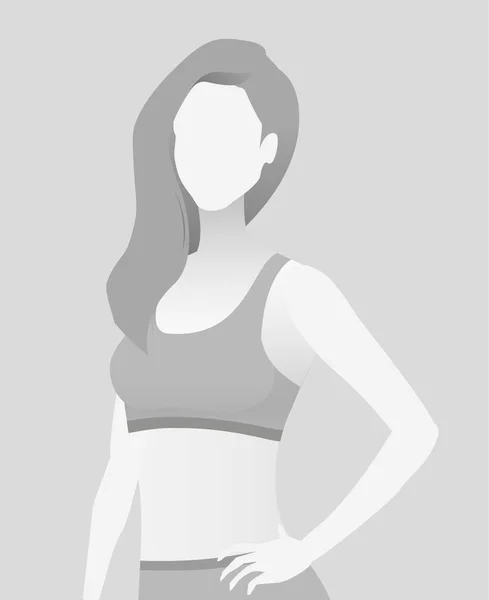 Default marcador de posición entrenador de fitness en una camiseta . — Vector de stock