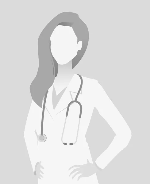 Standard platshållare läkare Halvlångt porträtt — Stock vektor