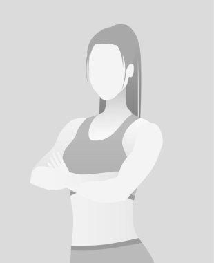 Varsayılan yer tutucu fitness eğitmeni bir T-shirt.