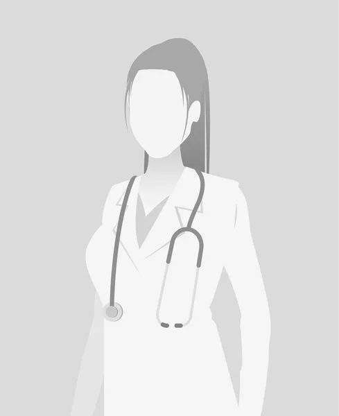 Standard platshållare läkare Halvlångt porträtt — Stock vektor