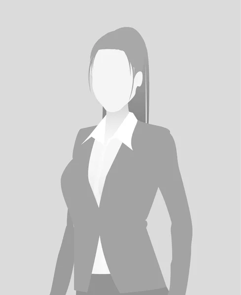 Default placeholder businesswoman half-length por — Stock Vector