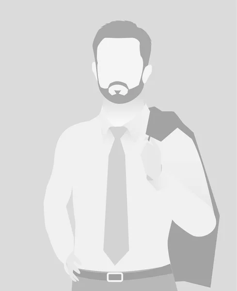 Default marcador de posición hombre de negocios de media longitud portr — Vector de stock