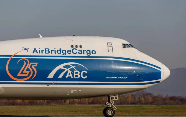 Russland Vladivostok 2017 Cargo Jetfly Boeing 747 Fra Airbridgecargo Airlines – stockfoto