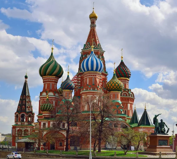 View Saint Basil Cathedral Also Known Cathedral Vasily Blessed Placed — Stock Photo, Image