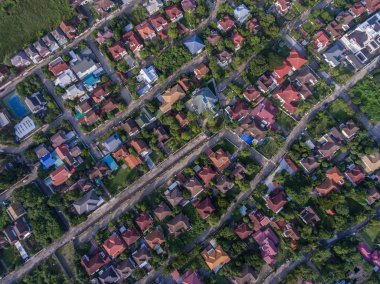 Yerleşim bölgesi havadan görünümü