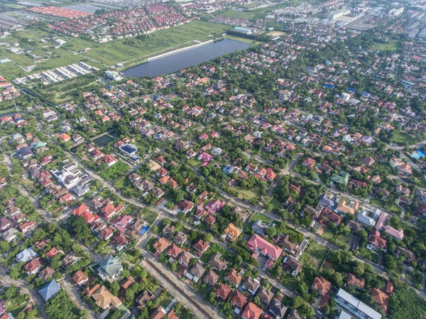 Zona residenziale vista aerea — Foto Stock