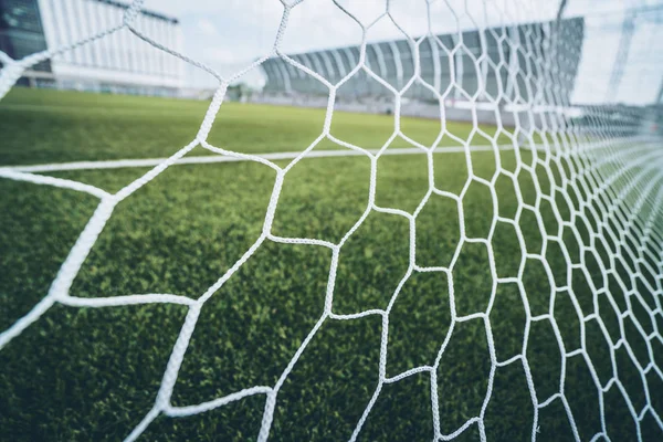 Fondo neto fútbol fútbol — Foto de Stock