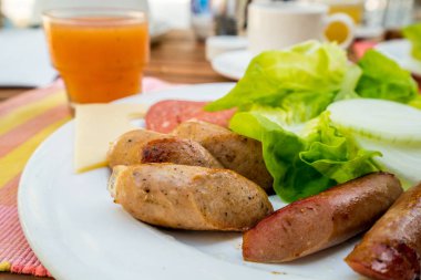 İngiliz kahvaltısı düşük alan derinliği içinde