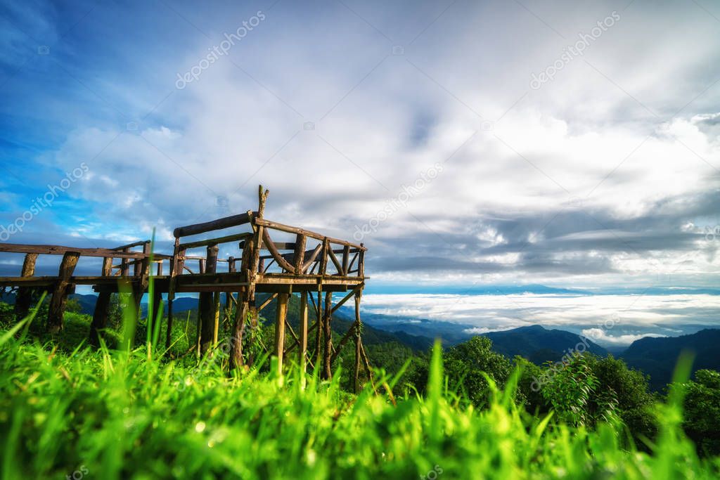Mountain natural balcony