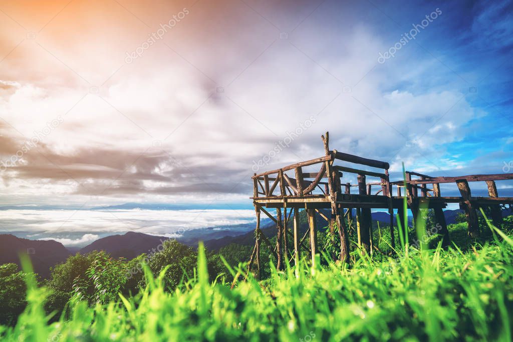 Mountain natural balcony