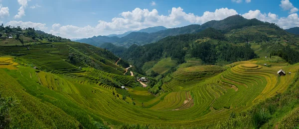 Terrasserade risfält i Mu Cang Chai, Vietnam — Stockfoto