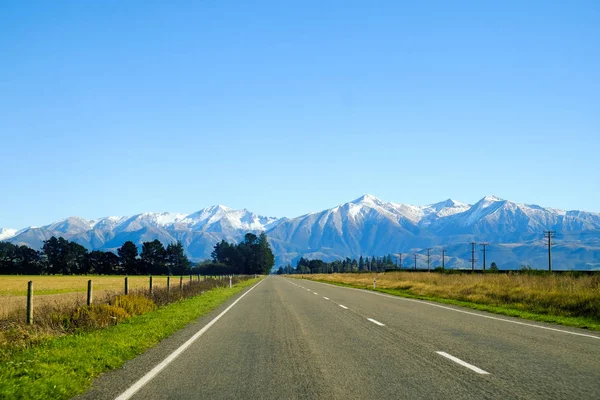 Road to mount cook, New Zealand — Stock Photo, Image