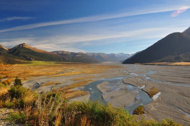 Waimakariri Nehri, Yeni Zelanda manzara