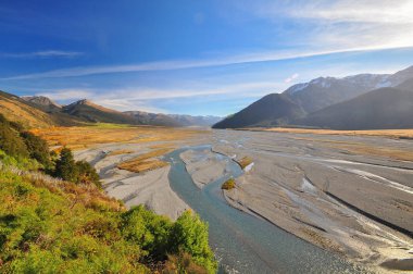Waimakariri Nehri, Yeni Zelanda manzara
