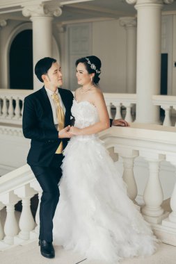 Gelin ve damat düğün gününde