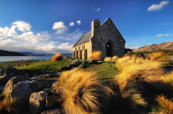 Kostel dobrého pastýře, Lake Tekapo — Stock fotografie