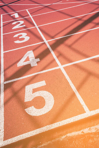 Running track number