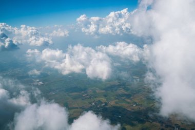 Uçaktan manzara görüntüsü