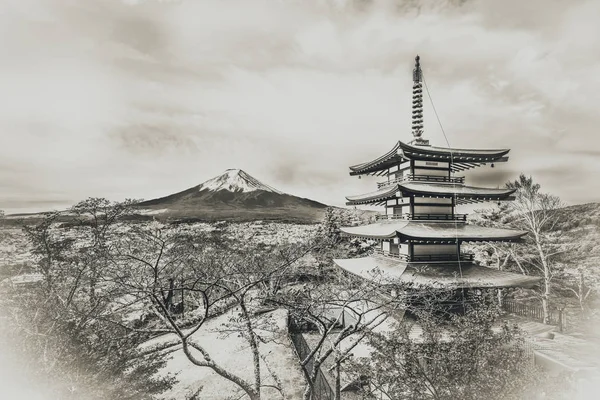 Mount Fuji, Chureito Pagoda in Autumn — Stock Photo, Image